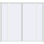 REHAU ARTEVO 2200x2000 mm RAL 9016 Traffic white two-sided REHAU ARTEVO 2200x2000 mm RAL 9016 Traffic white two-sided