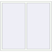 OPTIMUM REHAU EURO 70 1550x1480 mm RAL 9016 Traffic white two-sided