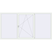 BASE REHAU EURO 60 3000x1550 mm RAL 9016 Traffic white two-sided