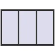 ENERGY-SAVING REHAU SYNEGO MD 1780x1200 mm ANTHRACITE_GREY_GLATT two-sided