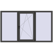REHAU ARTEVO 2000x1200 mm BASALT_GREY two-sided