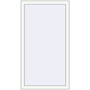 ALU LIGHT A 650x1300 mm RAL 9016 Traffic white two-sided