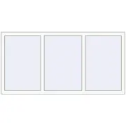 OPTIMUM REHAU EURO 70 1800x900 mm RAL 9016 Traffic white two-sided