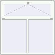 BASE REHAU EURO 60 1550x1550 mm RAL 9016 Traffic white two-sided BASE REHAU EURO 60 1550x1550 mm RAL 9016 Traffic white two-sided