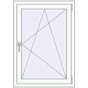 BASE REHAU EURO 60 800x1100 mm RAL 9016 Traffic white two-sided