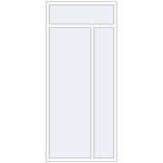 BASE REHAU EURO 60 1070x2420 mm RAL 9016 Traffic white two-sided