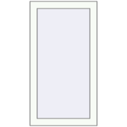 BASE REHAU EURO 60 500x900 mm RAL 9016 Traffic white two-sided