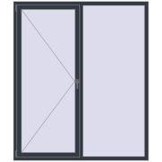 BASE REHAU EURO 60 1700x2000 mm ANTHRACITE_GREY_STRUKTURAL two-sided BASE REHAU EURO 60 1700x2000 mm ANTHRACITE_GREY_STRUKTURAL two-sided