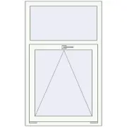 BASE REHAU EURO 60 800x1300 mm RAL 9016 Traffic white two-sided
