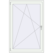 BASE REHAU EURO 60 1000x1500 mm RAL 9016 Traffic white two-sided BASE REHAU EURO 60 1000x1500 mm RAL 9016 Traffic white two-sided