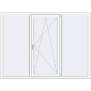 OPTIMUM REHAU EURO 70 2080x1570 mm RAL 9016 Traffic white two-sided
