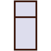 Ferestre 700x1500 mm REHAU ARTEVO BLACK_CHERRY two-sided