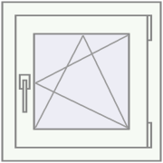 BASE REHAU EURO 60 500x500 mm RAL 9016 Traffic white two-sided BASE REHAU EURO 60 500x500 mm RAL 9016 Traffic white two-sided