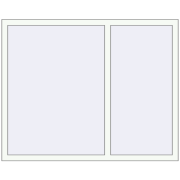 REHAU ARTEVO 1500x1200 mm RAL 9016 Traffic white two-sided