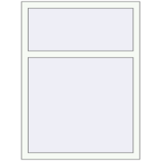 OPTIMUM REHAU EURO 70 880x1220 mm RAL 9016 Traffic white two-sided