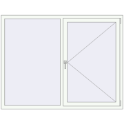 REHAU BRILLANT DESIGN 1750x1350 mm RAL 9016 Traffic white two-sided REHAU BRILLANT DESIGN 1750x1350 mm RAL 9016 Traffic white two-sided