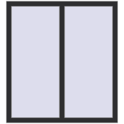 Ferestre 1100x1200 mm OPTIMUM REHAU EURO 70 ANTHRACITE_GREY_GLATT two-sided