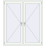 ENERGY-SAVING REHAU SYNEGO MD 1300x1500 mm RAL 9016 Traffic white two-sided ENERGY-SAVING REHAU SYNEGO MD 1300x1500 mm RAL 9016 Traffic white two-sided