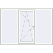 OPTIMUM REHAU EURO 70 1800x1250 mm RAL 9016 Traffic white two-sided