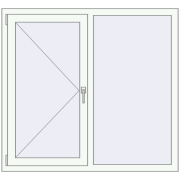BASE REHAU EURO 60 1300x1200 mm RAL 9016 Traffic white two-sided BASE REHAU EURO 60 1300x1200 mm RAL 9016 Traffic white two-sided