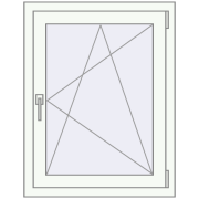 BASE REHAU EURO 60 670x920 mm RAL 9016 Traffic white two-sided BASE REHAU EURO 60 670x920 mm RAL 9016 Traffic white two-sided
