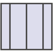 REHAU ARTEVO 2200x2000 mm BASALT_GREY two-sided REHAU ARTEVO 2200x2000 mm BASALT_GREY two-sided