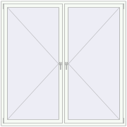BASE REHAU EURO 60 2000x2000 mm RAL 9016 Traffic white two-sided BASE REHAU EURO 60 2000x2000 mm RAL 9016 Traffic white two-sided