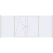 BASE REHAU EURO 60 3700x1600 mm RAL 9016 Traffic white two-sided BASE REHAU EURO 60 3700x1600 mm RAL 9016 Traffic white two-sided