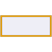 ALU LIGHT A 1800x750 mm RAL 1003 Signal yellow two-sided