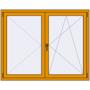 ALU STANDARD 72 1500x1200 mm RAL 1006 Maize yellow two-sided