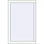 BASE REHAU EURO 60 640x990 mm RAL 9016 Traffic white two-sided