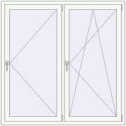 BASE REHAU EURO 60 1500x1500 mm RAL 9016 Traffic white two-sided BASE REHAU EURO 60 1500x1500 mm RAL 9016 Traffic white two-sided