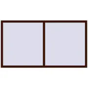 ENERGY-SAVING REHAU SYNEGO MD 2010x1100 mm BLACK_CHERRY two-sided