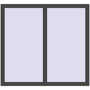 OPTIMUM REHAU EURO 70 1300x1200 mm BASALT_GREY two-sided