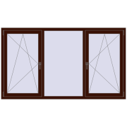 REHAU ARTEVO 2100x1200 mm BLACK_CHERRY two-sided