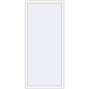BASE REHAU EURO 60 850x1950 mm RAL 9016 Traffic white two-sided