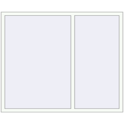OPTIMUM REHAU EURO 70 1700x1400 mm RAL 9016 Traffic white two-sided