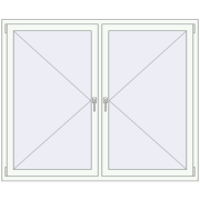 BASE REHAU EURO 60 1700x1400 mm RAL 9016 Traffic white two-sided