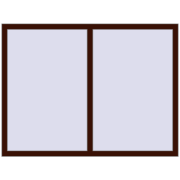 ENERGY-SAVING REHAU SYNEGO MD 1600x1200 mm BLACK_CHERRY two-sided