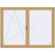 ALU STANDARD 72 2000x1500 mm RAL 1002 Sand yellow two-sided