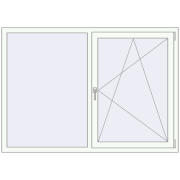 ALU STANDARD 72 1700x1200 mm RAL 9016 Traffic white two-sided