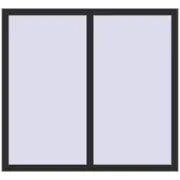 OPTIMUM REHAU EURO 70 1300x1200 mm BLACK_STRUCTURAL two-sided