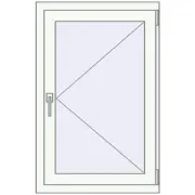 BASE REHAU EURO 60 640x990 mm RAL 9016 Traffic white two-sided