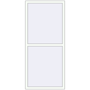 ENERGY-SAVING REHAU SYNEGO MD 850x1900 mm RAL 9016 Traffic white two-sided