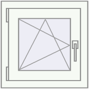 REHAU BRILLANT DESIGN 500x500 mm RAL 9016 Traffic white two-sided