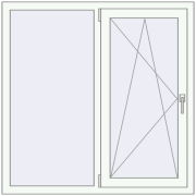 BASE REHAU EURO 60 1200x1200 mm RAL 9016 Traffic white two-sided BASE REHAU EURO 60 1200x1200 mm RAL 9016 Traffic white two-sided