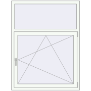 OPTIMUM REHAU EURO 70 1100x1440 mm RAL 9016 Traffic white two-sided OPTIMUM REHAU EURO 70 1100x1440 mm RAL 9016 Traffic white two-sided