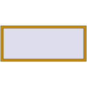 ALU LIGHT A 1800x750 mm RAL 1005 Honey yellow two-sided