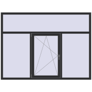 ENERGY-SAVING REHAU SYNEGO MD 2150x1600 mm ANTHRACITE_GREY_GLATT two-sided ENERGY-SAVING REHAU SYNEGO MD 2150x1600 mm ANTHRACITE_GREY_GLATT two-sided