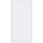 BASE REHAU EURO 60 780x1600 mm RAL 9016 Traffic white two-sided